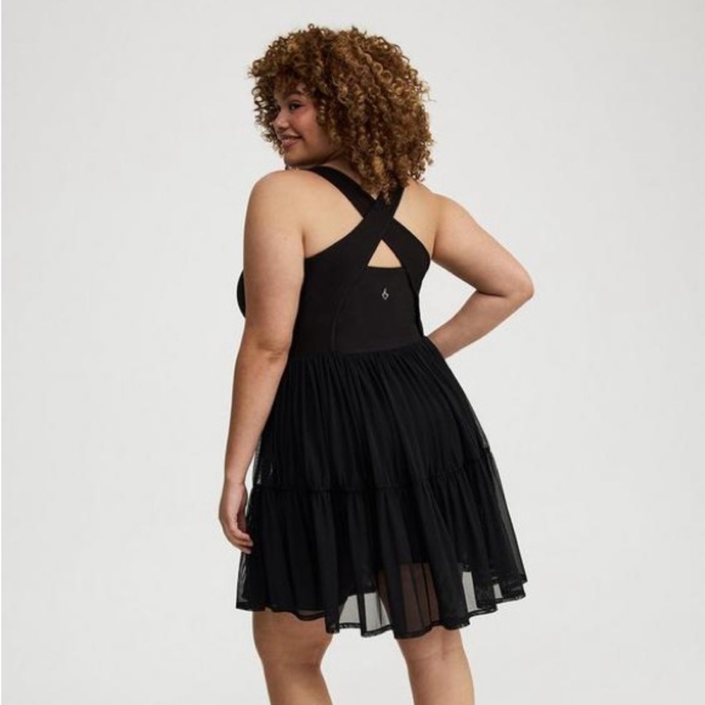 Torrid NWT Performance Core Mesh Ruffle Active Dr… - image 2